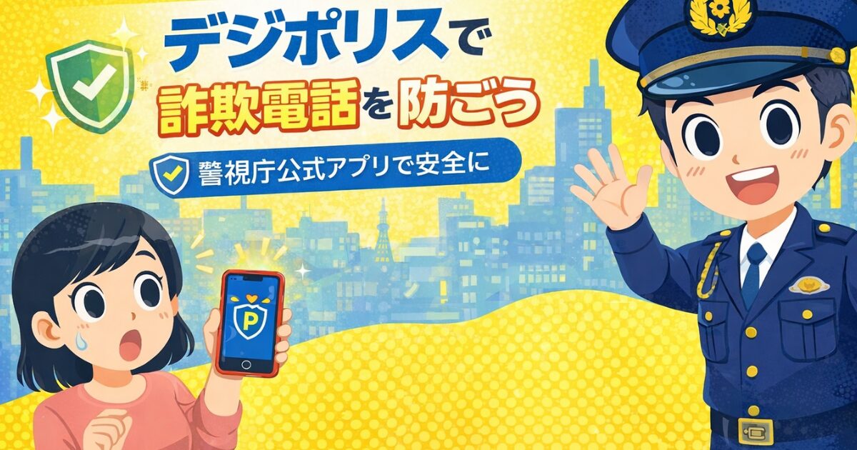 笑顔の警察官