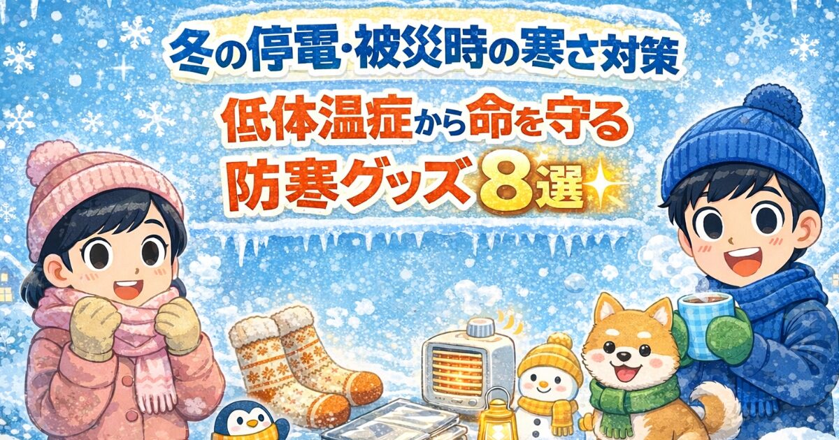 防寒をしっかりしている男女と犬