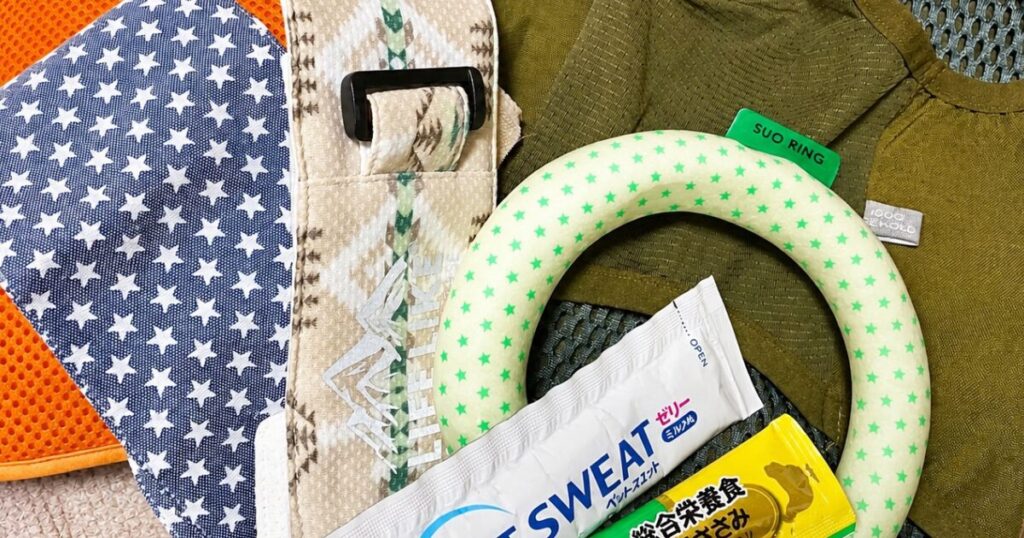 沢山の冷感グッズ