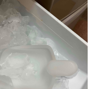 溶けていない氷